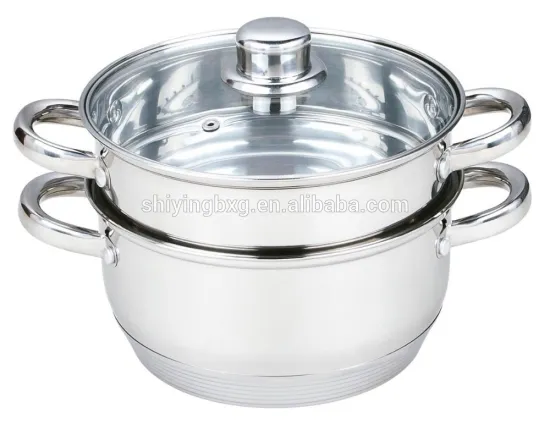 stainless steel steamer with 7-layer induction base