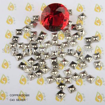 Convex metal stud