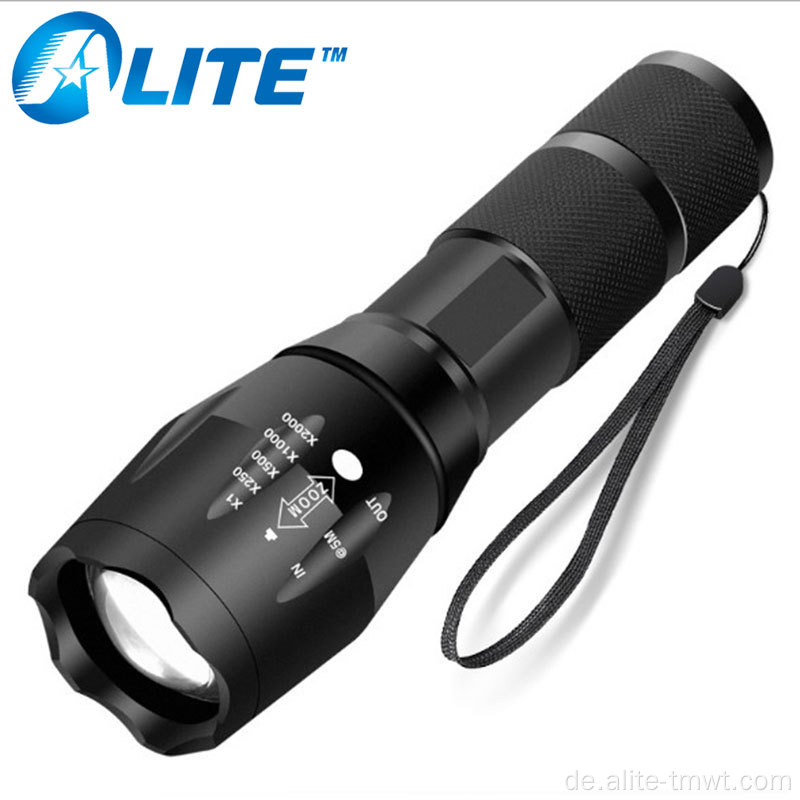 Zoomable Grade 5Modes XML T6 Jagd LED Taschenlampe