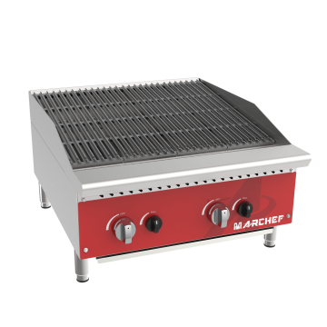 Parrilla de gas portátil para bistec y barbacoa con acero inoxidable