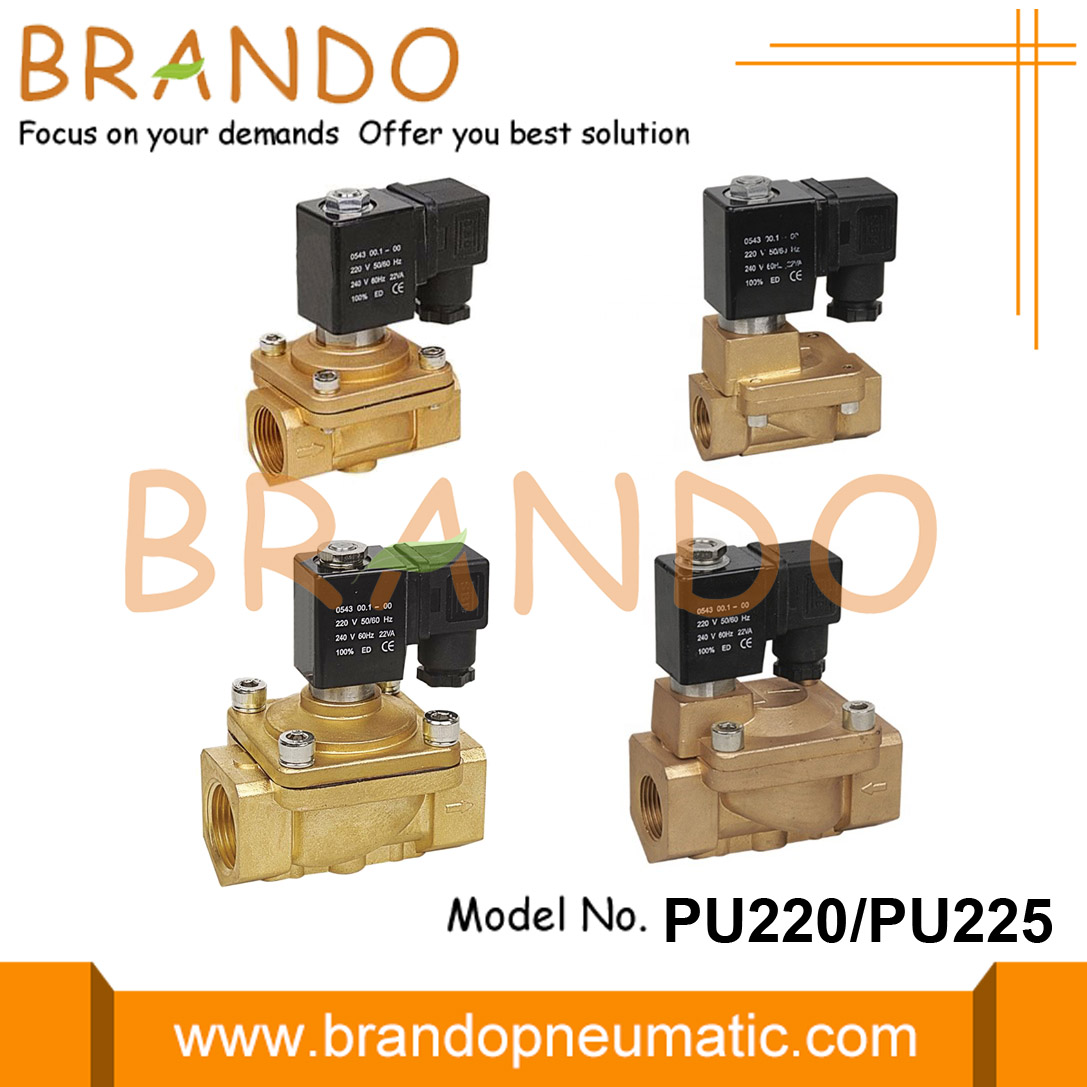 PU220 PU225 brass solenoid valve