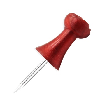 Παγκόσμιος χάρτης Custom Logo Push Pins - Χάλυβα και καθαρή πλαστική κεφαλή για πίνακες και χαρτιά του φελλού