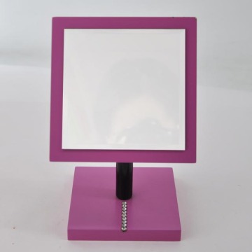 Pink Wooden Standing Vanity Mirror with Rhinestone