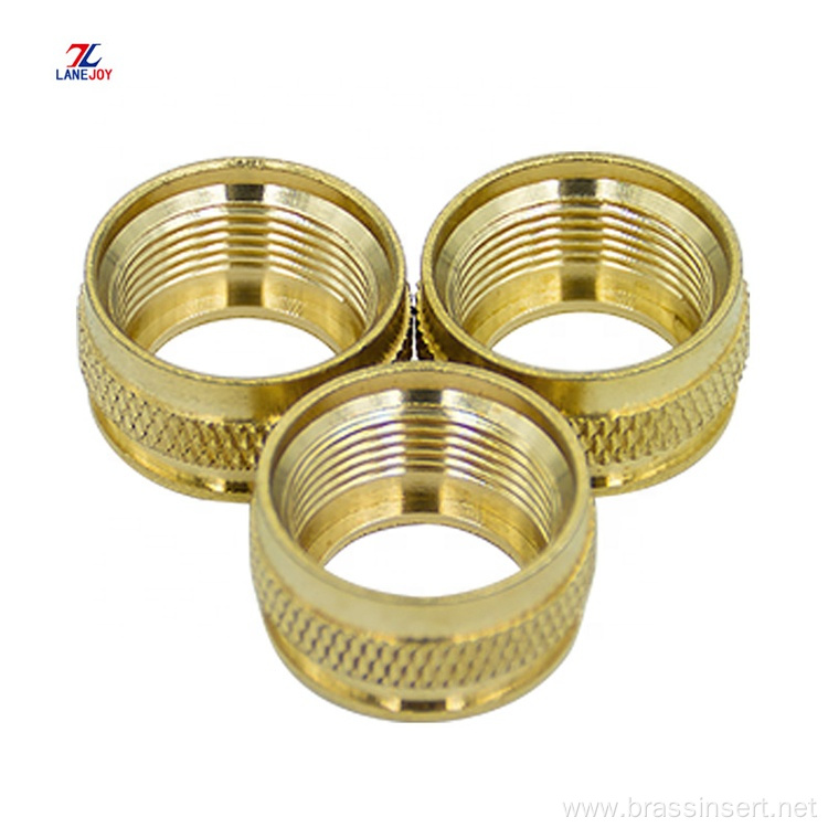 CNC knurled brass insert nut