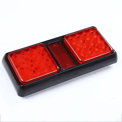 12V LED Trailer Truck Bus Van Stop Tail Reverse Lights