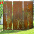 Privacy Art Screens Panels Corten Steel Garden Screen