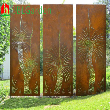 Panneaux de clôture en aluminium coupés au laser de jardin