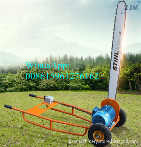 CE Certified Big Diameter Log Cross-Cutting Machine: Portable Chain Sawmill with Vertical Cutting for Wood Slashing
