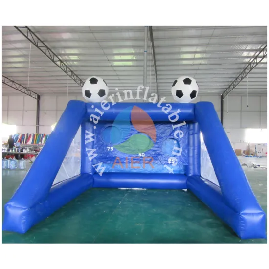 2016 Aier Hot inflatable sports game / inflatable soccer goal /inflatable football shooting goal for sale
