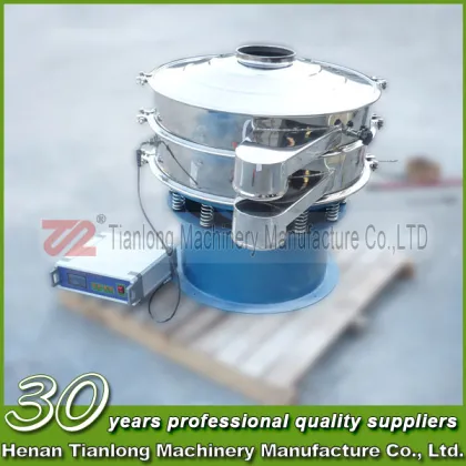 Ultrasonic vibrating sieve for skimmed milk powder