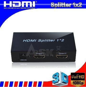 Support 3D HDMI Splitter 1 in  2 out