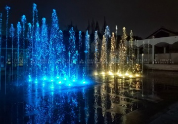 Colorful Dry Floor Musical Fountain