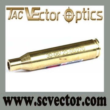 Vector Optics Full Brass Cartridge 25-06 Rem 270 Win 30-06 Springfield Cartridge Red Rifle Scope Laser Bore Sight / Sighter Gold