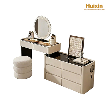 YK-10 Beyaz Ahşap Vanity Seti