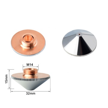 Dragon Diamond Laser Nozzles for Raytools Precitec WSX Fiber Laser Cutting Head: 28/32mm Diameter, 0.8-5.0 Caliber
