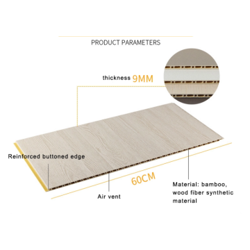 Panneau de fibre de bambou de matériau de construction en acier formé à froid