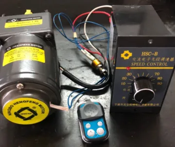 HengFeng 110V/220VAC Gear Motor with speed controller