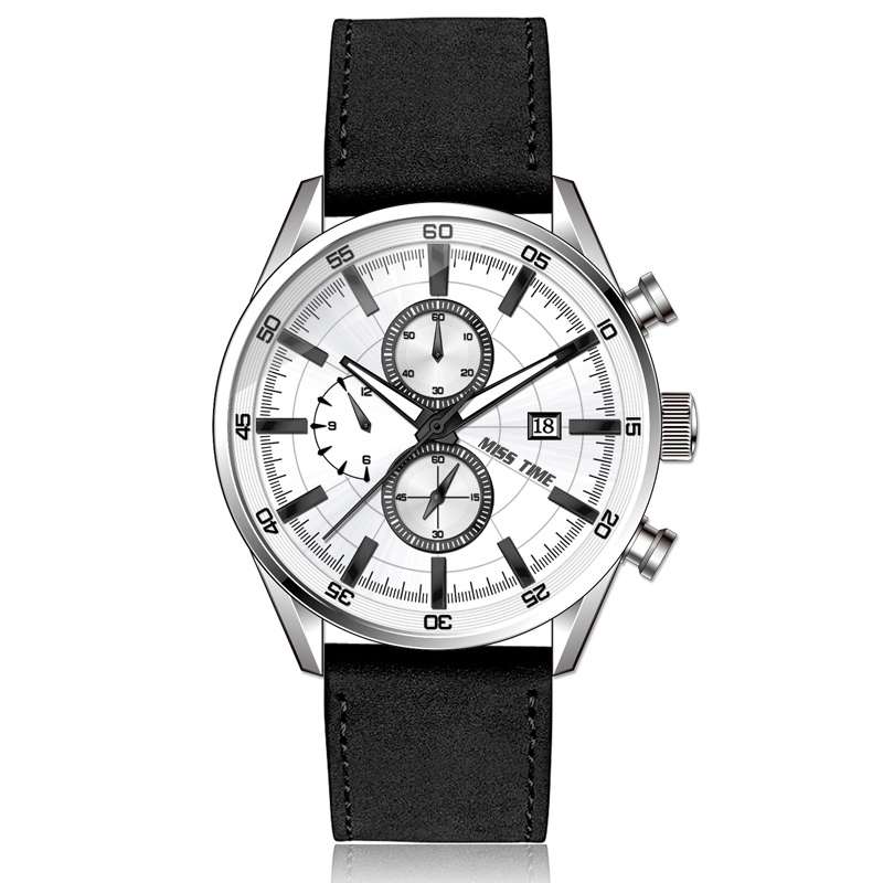 5atm Waterproof Watches Chronograph Men