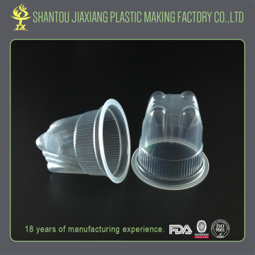 customized clear plastic sauce mini fruit jelly cups for sale