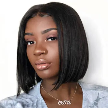 Top Selling Cuticle Aligned Virgin Hair Straight Bob Wig For Black Women Kinky Curly Cheap Brazilian Human Hair Lace Front Wig