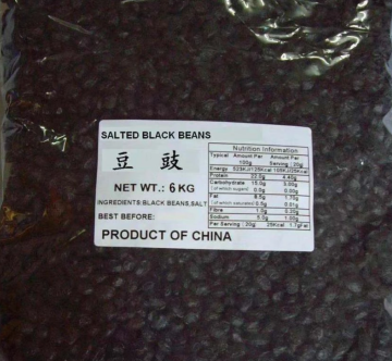 Dry salted black beans 6kg