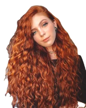 Cheap Free parting transparent Lace Front Orange Red curly Synthetic Wig for black Women 13x4 hd Lace Front Synthetic hair Wigs