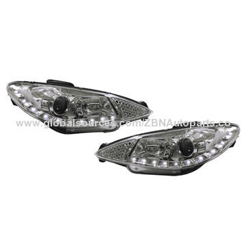 Auto head lamp for car parts of Peugeot 206 98-05