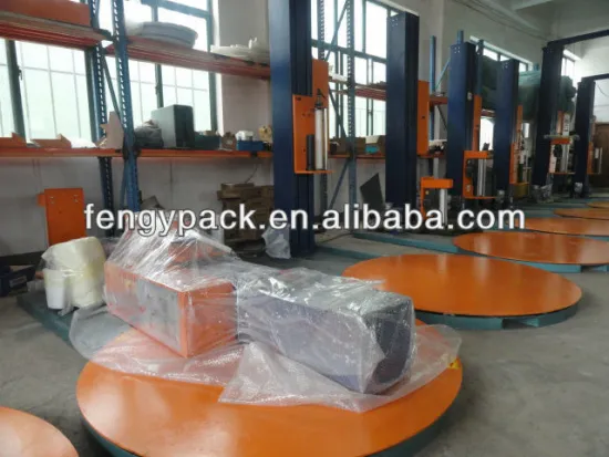 Turntable pallet wrapping