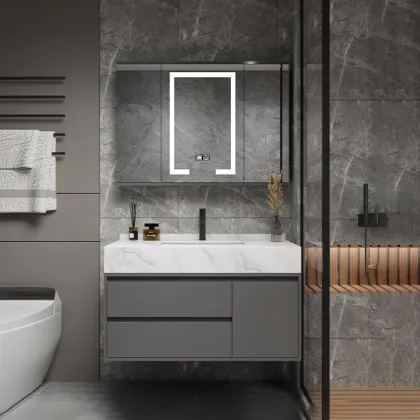 High-Quality Wholesale Intelligent Mirror Ecological Board Bathroom Cabinets for Hotels and Families