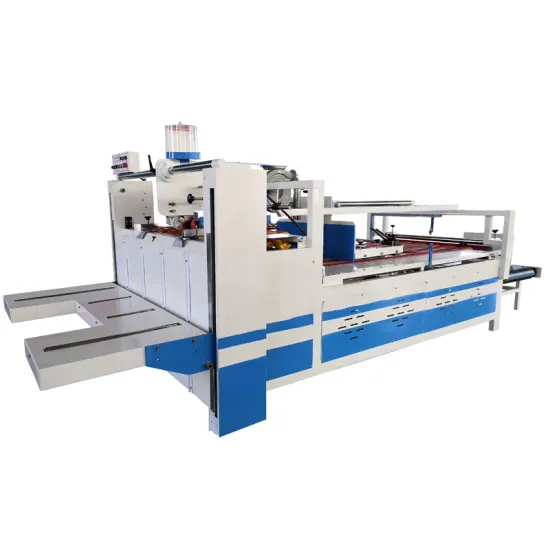 Semi-Automatic Corrugated Box Gluing Machine - Carton Box Folder Gluer