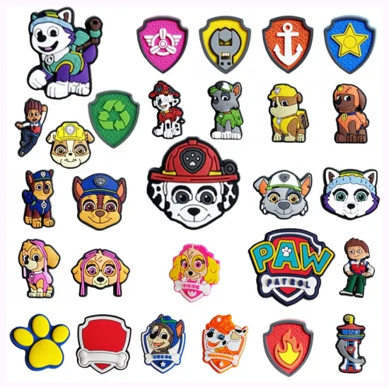 Custom Shoe Charms: Personalized PVC Dog Patrol & Anime Designs for Clogs