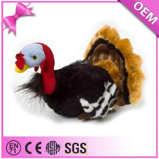 Factory excellent custom silly soft plush turkey dog toy