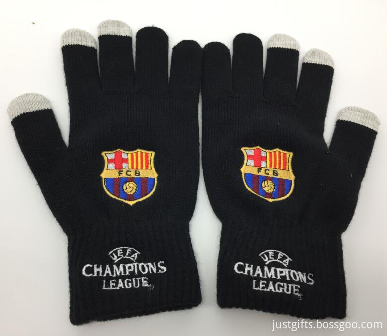 Customized Barcelona Knitted Gloves