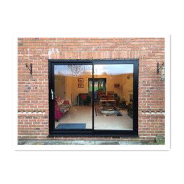 Narrow Frame Double Glazed Sliding Glass Door Aluminum Thermal Break