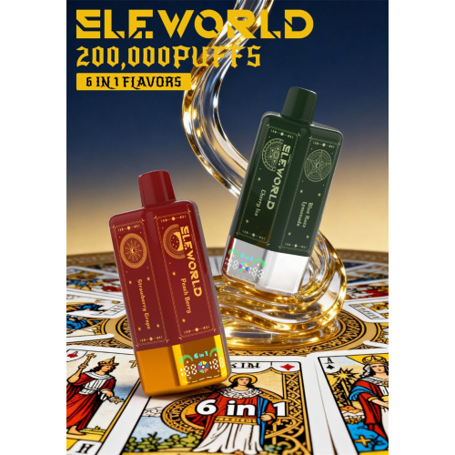 ELEWORLD 200k пуфове 6в1 вейп за еднократна употреба Полша