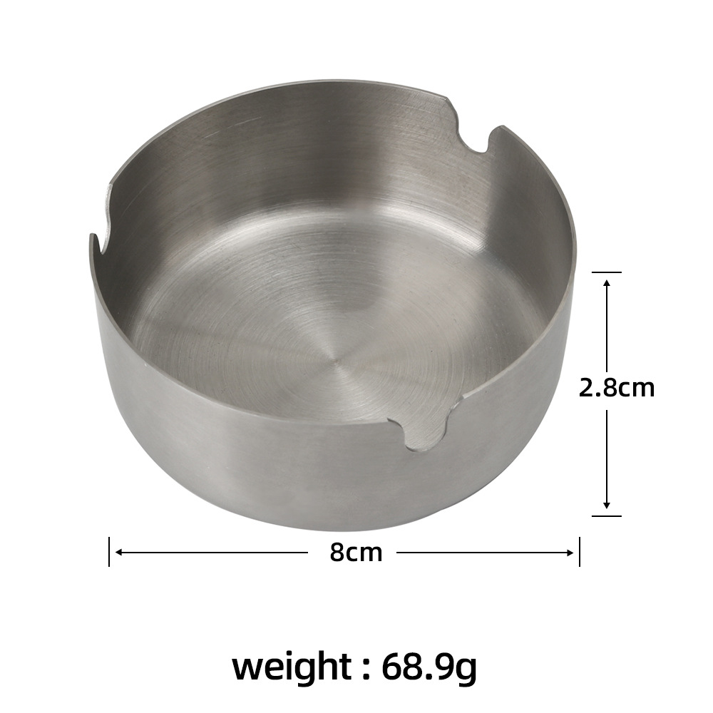 Stainless steel ashtray