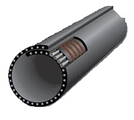 150 -mm -Stahlkordelröhrenförderband