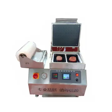 Manual Food Tray Vacuum Sealing Packing Machine for Tray Skin Pack