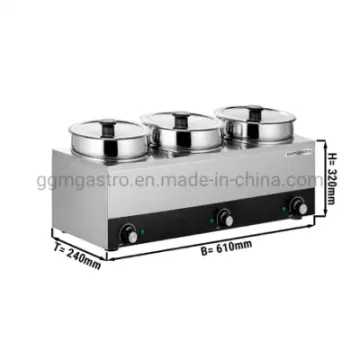 Commercial Electric Buffet Hot Soup Food Warmer Restaurant Soup Bain Marie