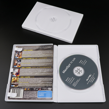 WEISHENG PP CD Packaging DVD Case Box White DVD Storage Case