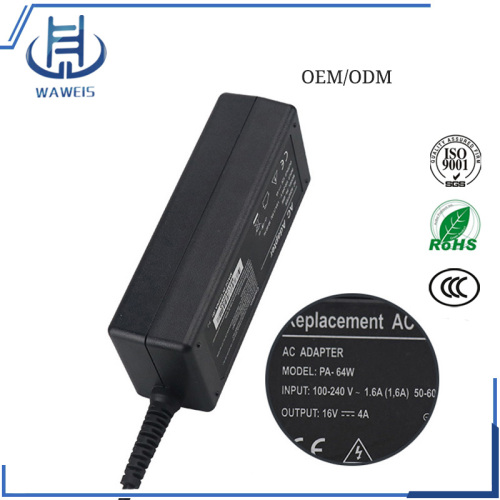 Laptop AC Adapter 16V 4A for Sony Notebook