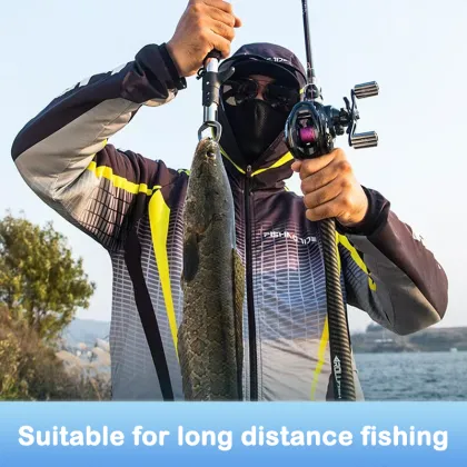 Fishing Portable Pocket Baitcasting Reel and Rod Combo