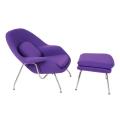 Cathair Womb Eero Saarinen &amp; mac-samhail Ottoman