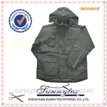 Sunnytex workwear rainproof reflective piping men winter jackets