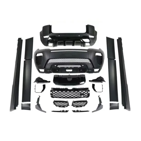 Car Parts Body Kit for Land Rover Range Rover Vogue/Evoque 2012-2018 Front Rear Bumper with Grille and Side Skirts