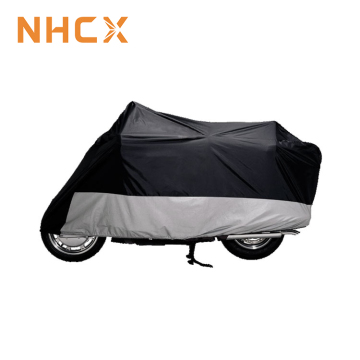 NHCX All Season Black Grey Waterproof Motorcycle Cover for Rain and Sun Protection