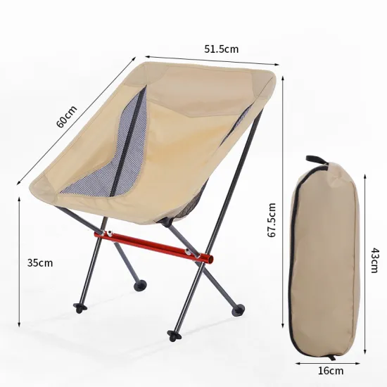 Factory Wholesale Compact Folding Beach Chair with Canvas and Aluminium Frame