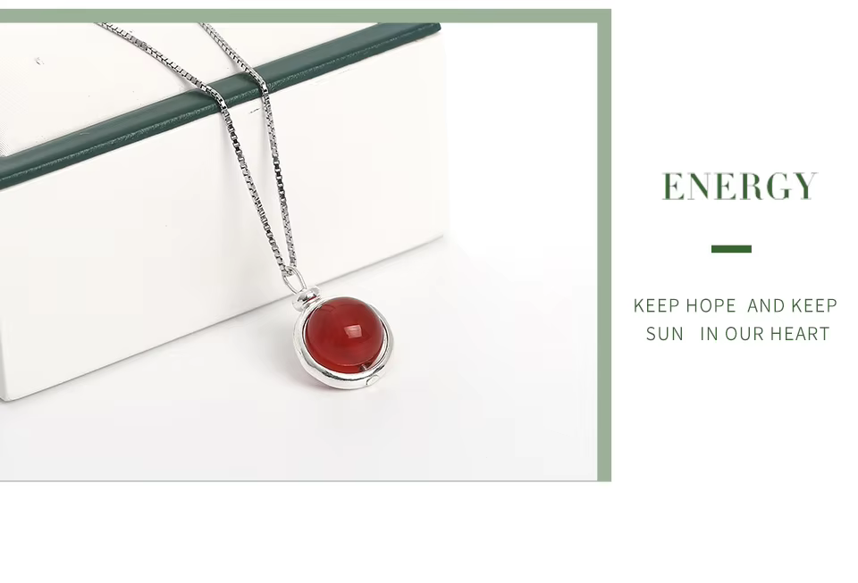 Healing Natural Stone Pendant Necklace