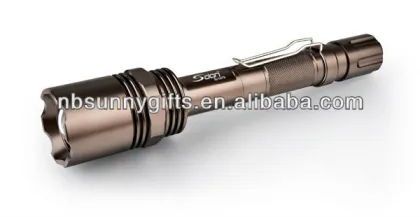 NEW Aluminum High Power CREE cree Led flashlight with Clip