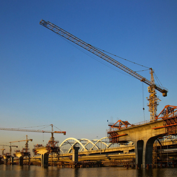 QTZ100(6013) 45m High 60m Jib 6t-8t Capacity Tower Crane IHURMO